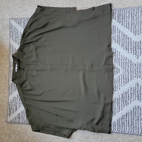 Calvin Klein Plus Size Olive Blouse Size 3X - Picture 1 of 7